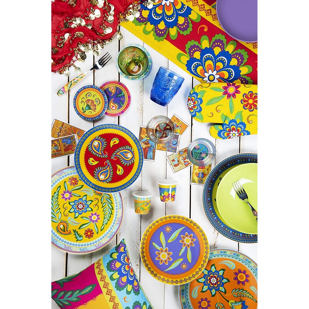 Acquista online Gipsy Soul Table Set, Porcelain, Multicolored, 18 Units Excelsa